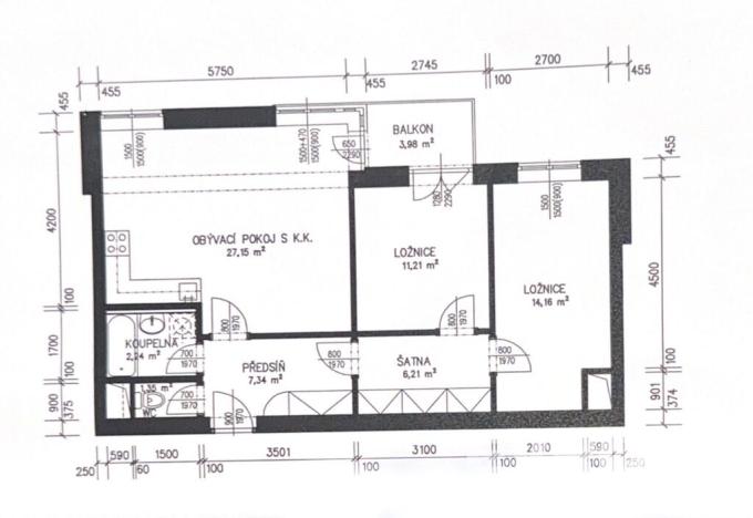 Prodej bytu 3+kk, Hradec Králové - Třebeš, Ve Stromovce, 74 m2
