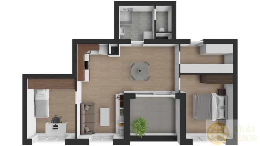 Pronájem bytu 3+kk, Tábor, Kpt. Jaroše, 73 m2