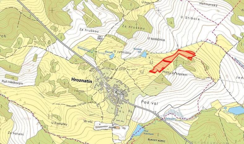 Prodej pole, Hroznatín, 22902 m2