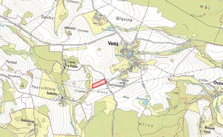 Prodej pole, Veliš, 22238 m2