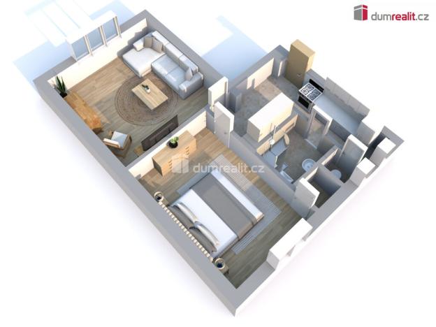 Prodej bytu 2+kk, Libiš, U Zahrádek, 53 m2