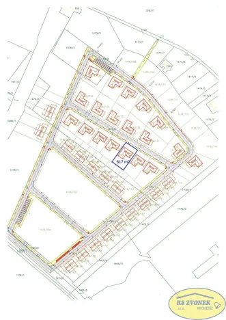 Prodej pozemku pro bydlení, Kroměříž, Obvodová, 617 m2