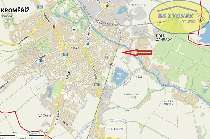 Prodej pozemku pro bydlení, Kroměříž, Obvodová, 790 m2