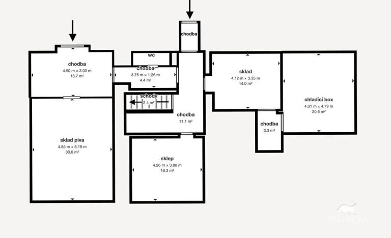 Prodej restaurace, Rokycany, Sokolská, 413 m2