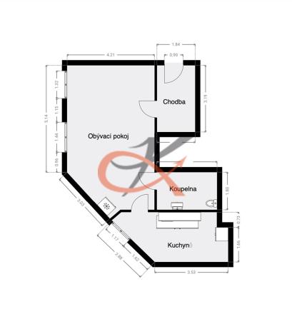 Pronájem bytu 1+1, Valašské Meziříčí, Štěpánov, 48 m2