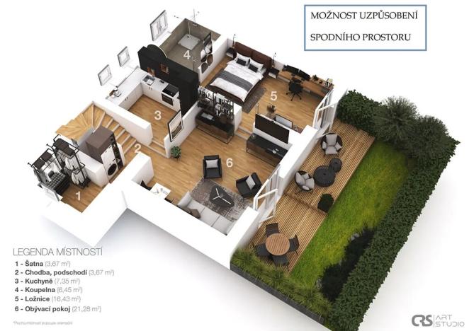 Prodej podílu rodinného domu, Praha, Hornoměcholupská, 240 m2