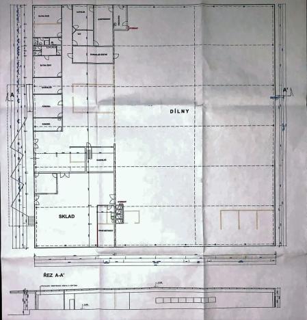 Pronájem skladu, Cheb, 2435 m2