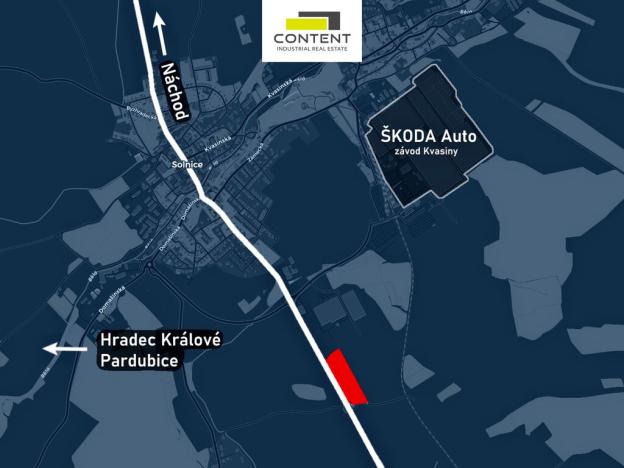 Pronájem výrobních prostor, Solnice, Průmyslová, 7325 m2