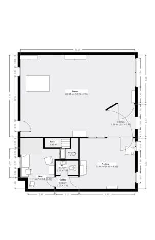 Pronájem obchodního prostoru, České Budějovice - České Budějovice 3, Pražská tř., 108 m2