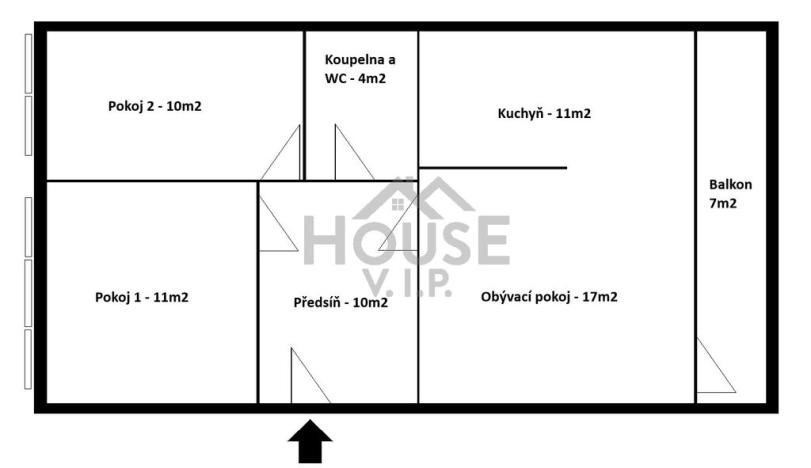 Pronájem bytu 3+kk, Praha, Kotorská, 63 m2