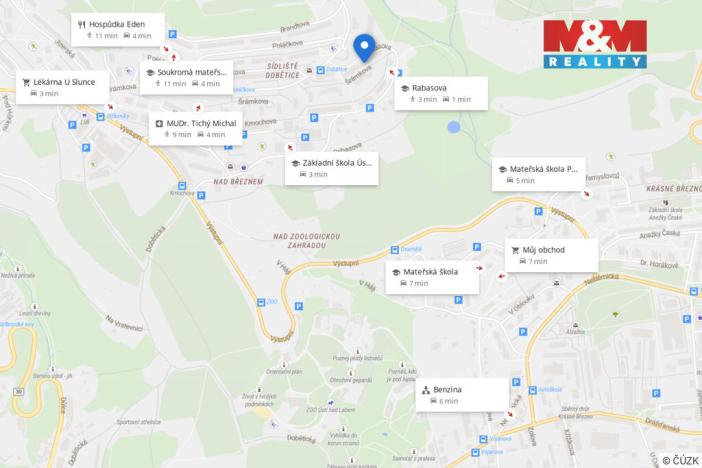 Pronájem bytu 3+1, Ústí nad Labem - Severní Terasa, Rabasova, 77 m2