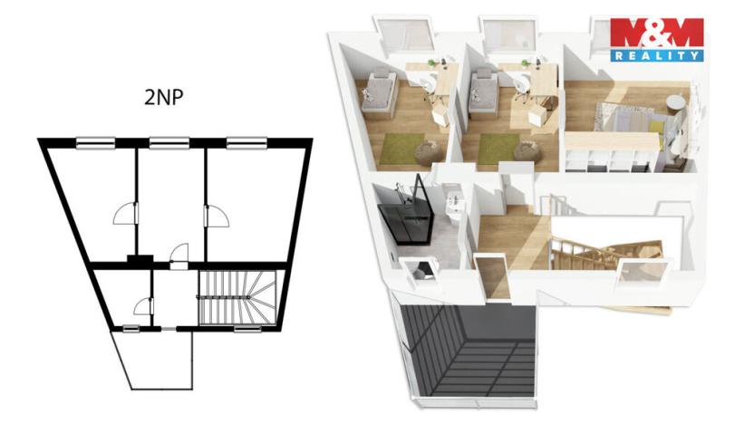 Prodej rodinného domu, Rakovník - Rakovník II, Smetanova, 75 m2