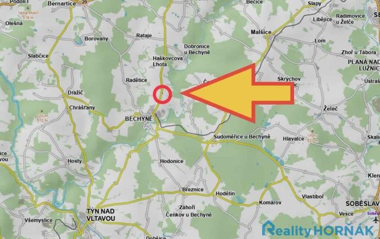 Prodej pozemku pro bydlení, Bechyně, 1813 m2