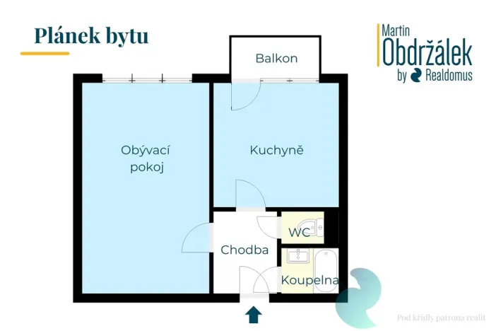 Prodej bytu 1+1, České Budějovice, Papírenská, 38 m2