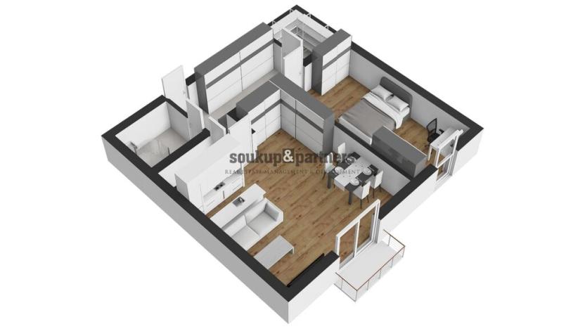 Pronájem bytu 2+kk, Jesenice, Cedrová, 71 m2