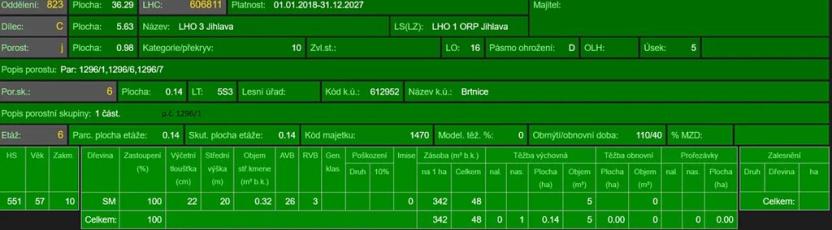 Prodej lesa, Brtnice, 14739 m2