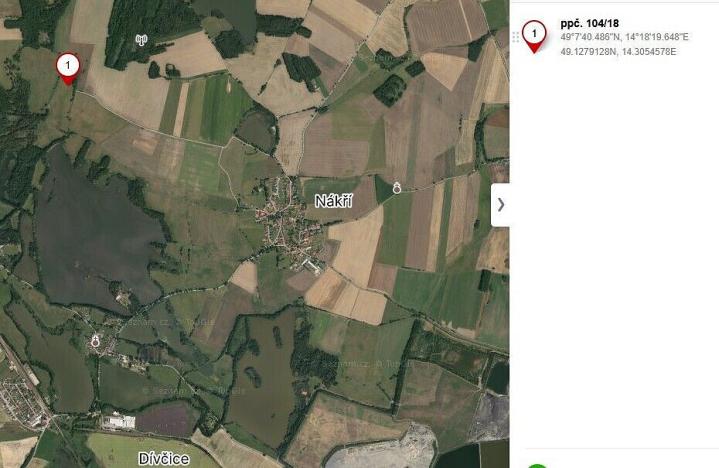 Prodej pole, Dívčice - Česká Lhota, 3255 m2