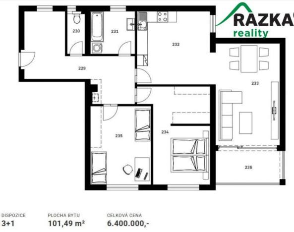 Prodej bytu 3+1, Klatovy, 101 m2