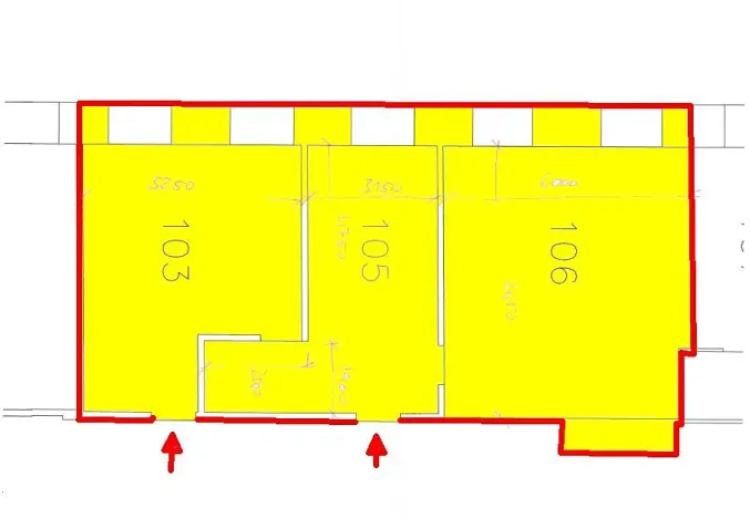 Pronájem kanceláře, Brno, Cejl, 93 m2