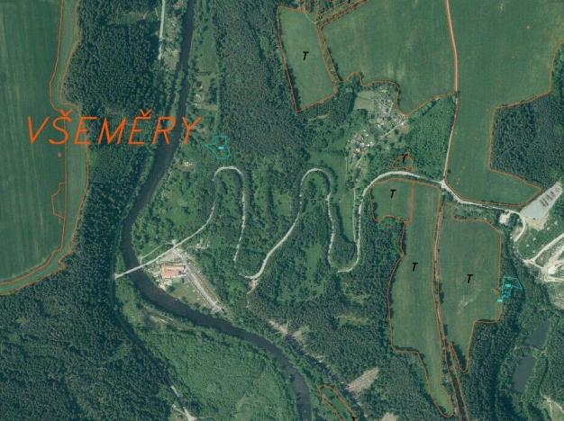 Prodej pozemku, Přídolí - Všeměry, 3581 m2
