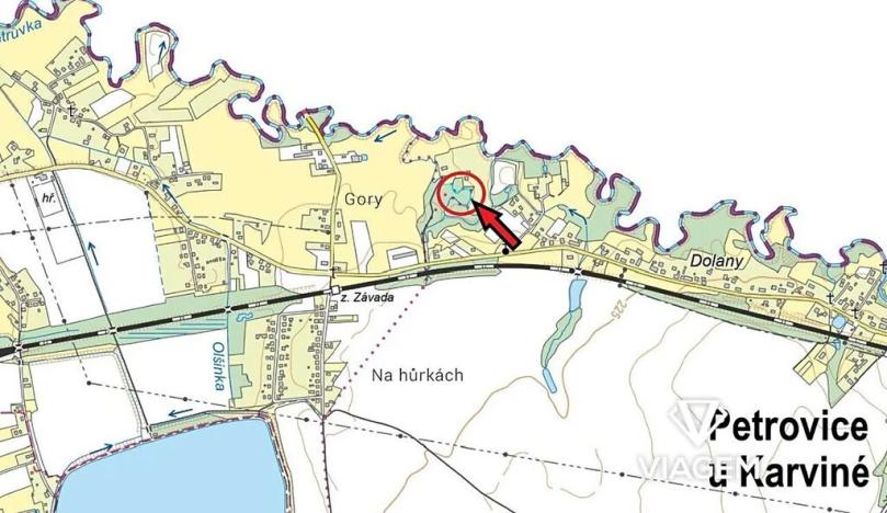 Prodej lesa, Petrovice u Karviné, 566 m2