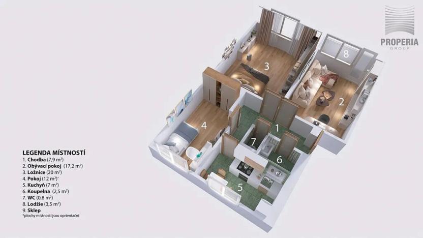 Prodej bytu 3+1, Vejprnice, Plzeňská, 76 m2