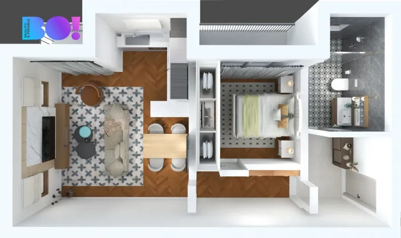 Prodej bytu 2+kk, Risan,Černá Hora, 54 m2