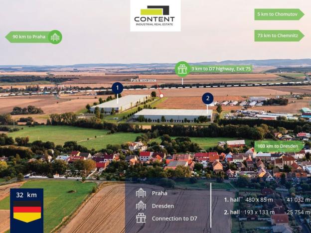 Pronájem skladu, Údlice, Droužkovická, 15000 m2