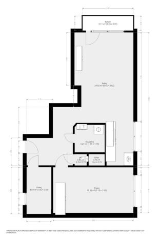 Pronájem bytu 2+kk, Brno, Kroftova, 63 m2
