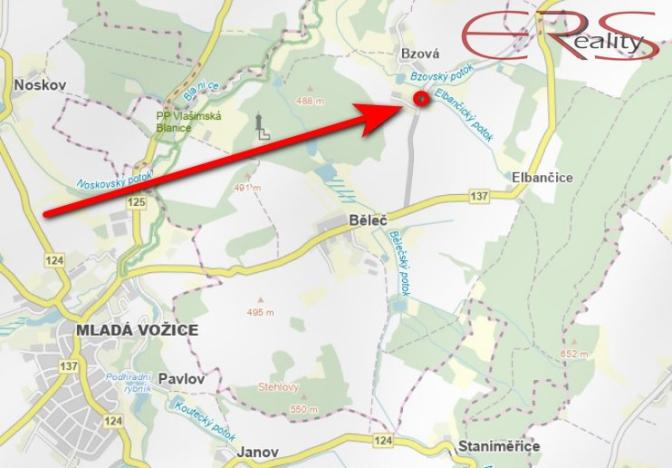 Prodej komerčního pozemku, Běleč, 945 m2