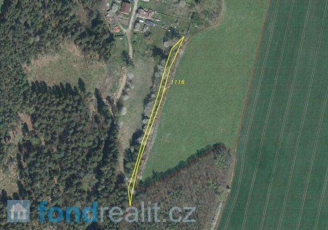 Prodej pole, Bělá nad Radbuzou, 1208 m2