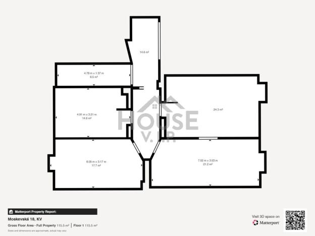 Prodej bytu 2+1, Karlovy Vary, Moskevská, 88 m2