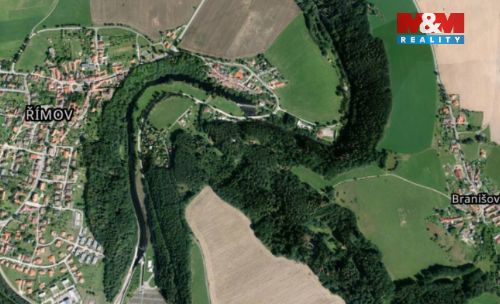 Prodej lesa, Římov - Branišovice, 9271 m2