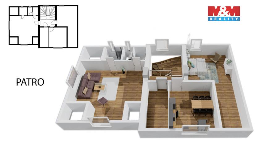 Prodej rodinného domu, Lochovice, 180 m2