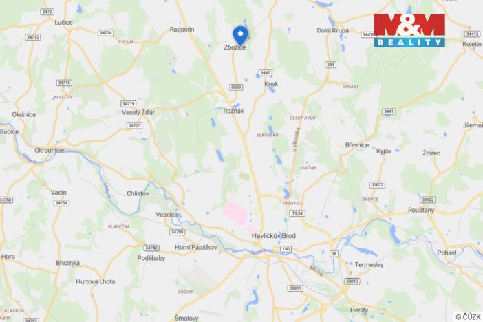 Prodej pozemku pro bydlení, Havlíčkův Brod - Zbožice, 1277 m2