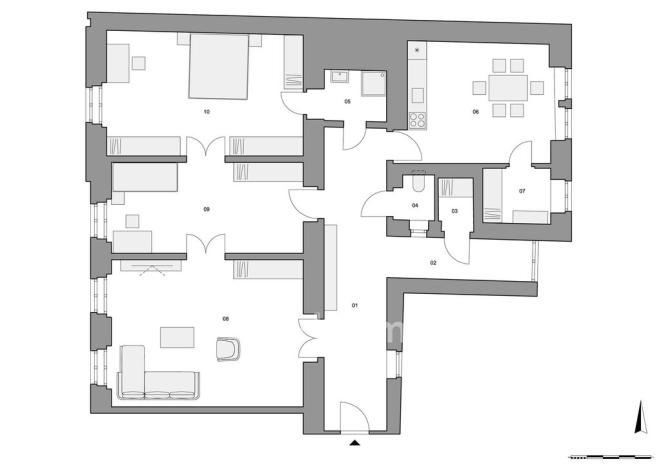 Prodej bytu 3+1, Praha - Malá Strana, Mělnická, 139 m2