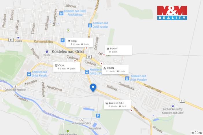 Prodej obchodního prostoru, Kostelec nad Orlicí, Mánesova, 658 m2