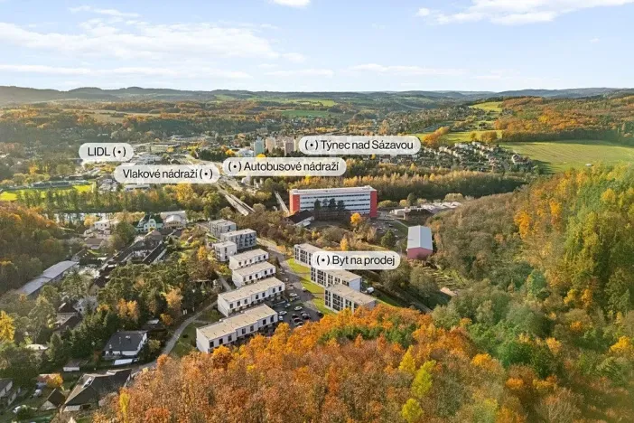 Prodej bytu 1+1, Týnec nad Sázavou, Na Kněžině, 39 m2