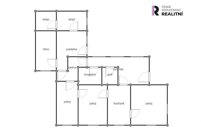 Pronájem rodinného domu, Zlín - Mladcová, Návesní, 70 m2
