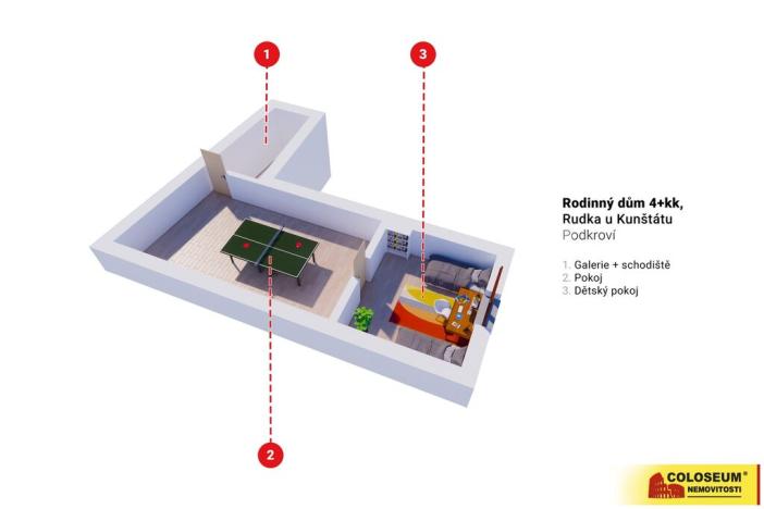 Prodej rodinného domu, Kunštát - Rudka, 138 m2