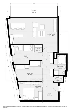 Pronájem bytu 4+kk, Praha - Radlice, Radlická, 119 m2
