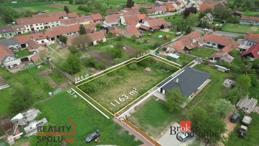 Prodej pozemku pro bydlení, Malhostovice, 1163 m2