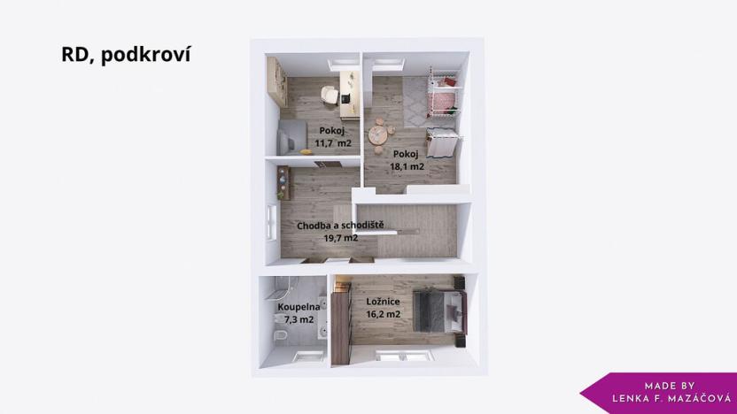 Prodej rodinného domu, Šternberk, Dolní Žleb, 150 m2