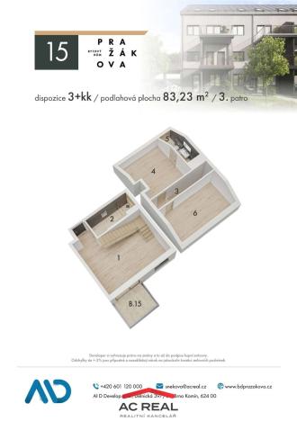 Prodej bytu 3+kk, Brno - Horní Heršpice, Pražákova, 90 m2