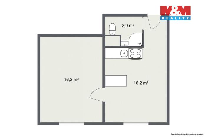 Prodej bytu 1+1, Chodov, Luční, 36 m2