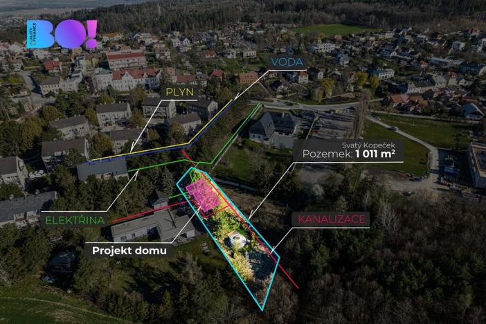 Prodej pozemku pro bydlení, Olomouc - Svatý Kopeček, 1011 m2