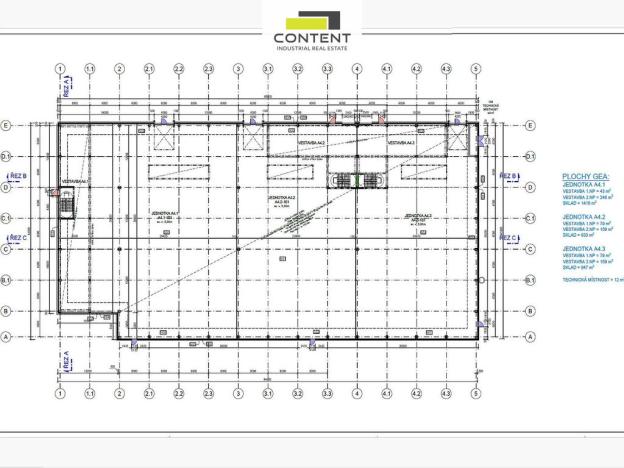 Pronájem výrobních prostor, Tuchoměřice, Ke Kopanině, 1416 m2