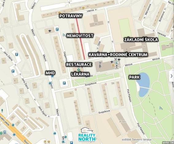 Pronájem bytu 1+kk, Ústí nad Labem, Glennova, 20 m2