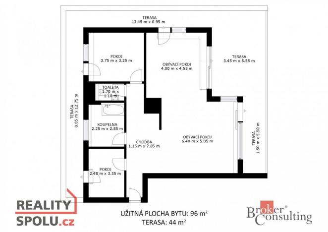 Prodej bytu 3+kk, Slavkov u Brna, 96 m2