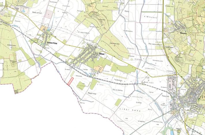 Prodej pole, Březí, 39248 m2